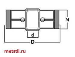 размеры ролика